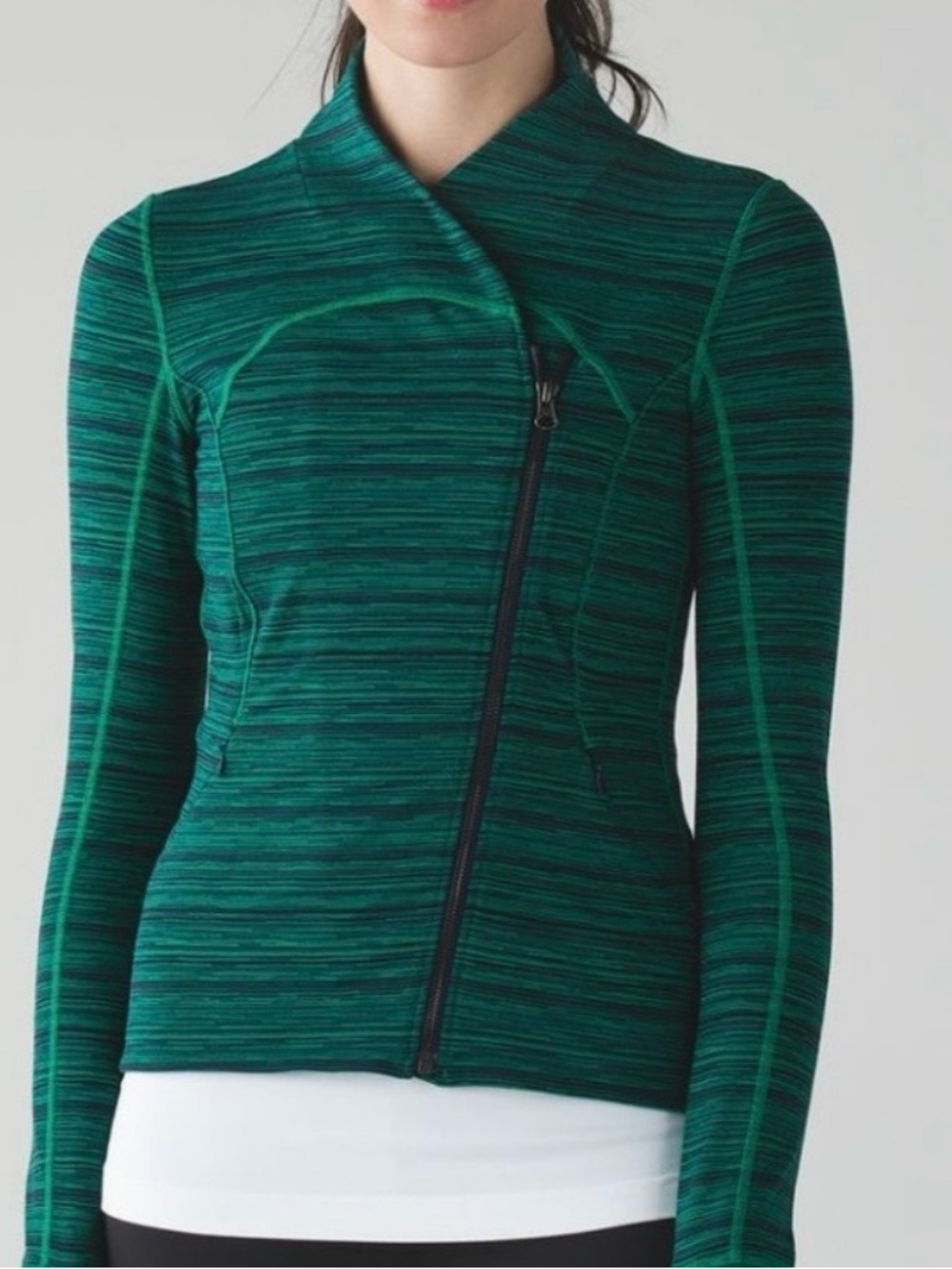 Lululemon Precision Jacket Cyber Jungle Hero Blue Size 2